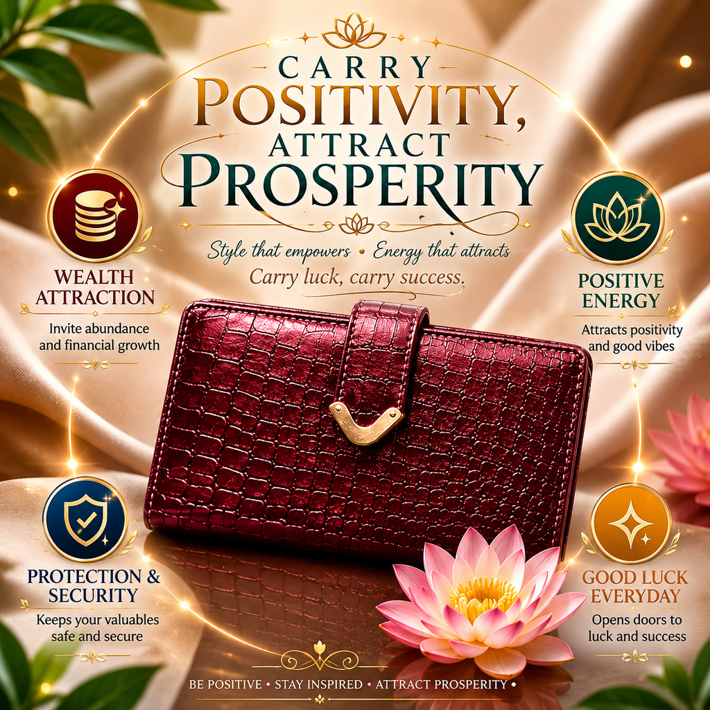 Arth's Mahalakshmi Prosperity Wallet for WOMEN | Vegan Leather