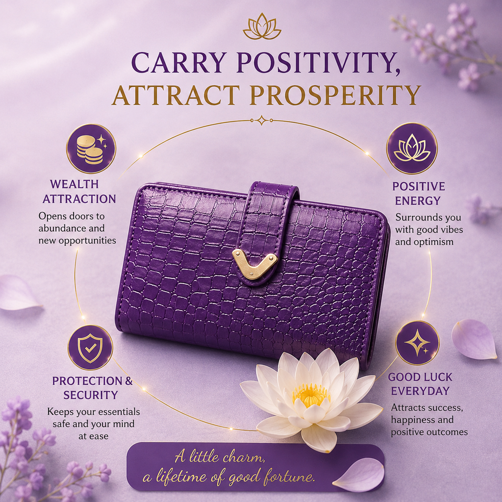 Arth's Mahalakshmi Prosperity Wallet for WOMEN | Vegan Leather