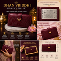 Arth's Mahalakshmi Prosperity Wallet for WOMEN | Vegan Leather